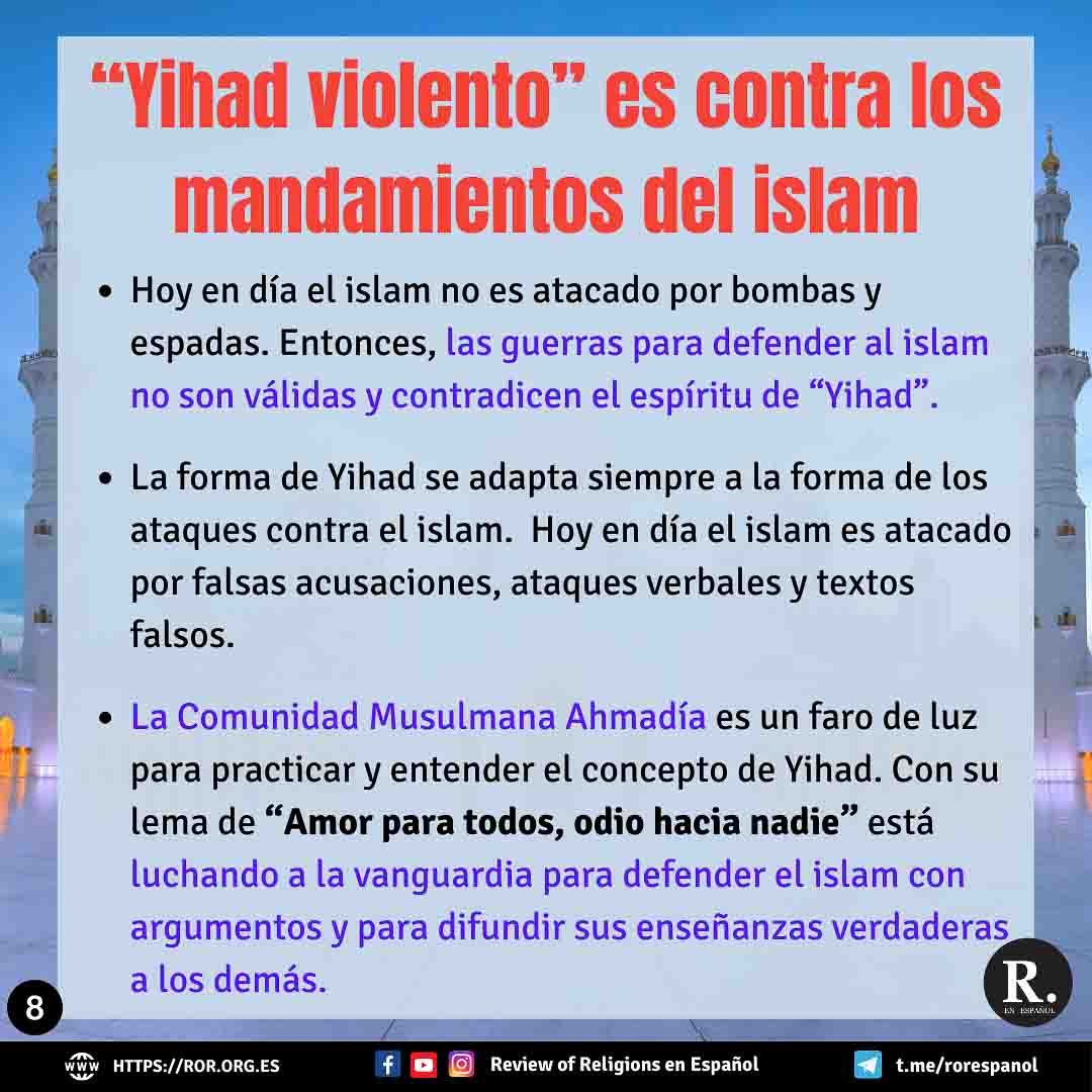 El Terrorismo Yihad y la Guerra Santa Review of Religions en Español