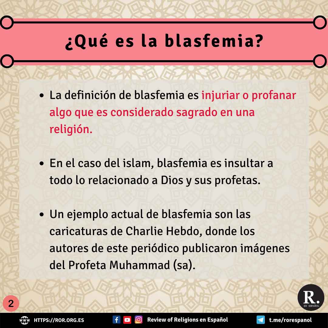 La Blasfemia ¿Muerte o Perdón? Review of Religions en Español
